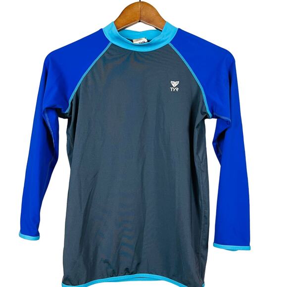 Tyr Top Base Layer Long Sleeve Swim - Kids L - Picture 1 of 4